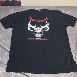 House of shadows haunted house graphic T-shirt